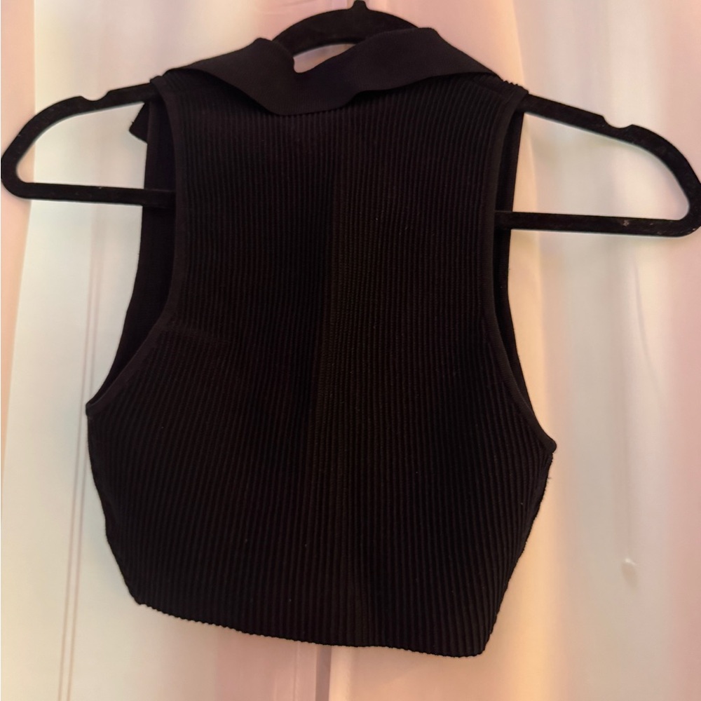 Aritzia Sculpt Knit Polo Top - Picture 3 of 3